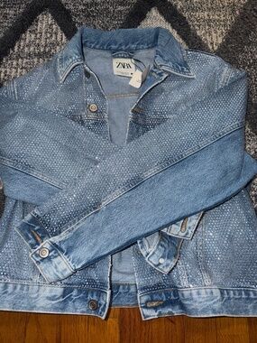 Zara Crystal denim jacket